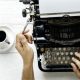Biografia, escrever, máquina de escrever